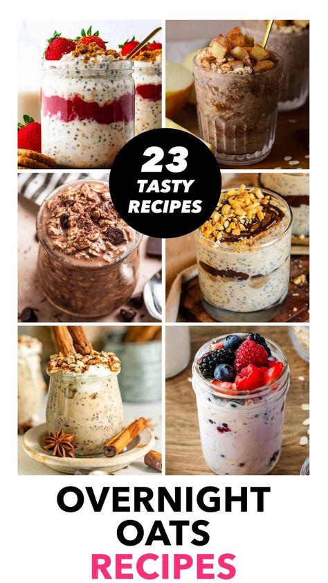 overnight oats Crunchy Overnight Oats, Tasty Overnight Oats, Low Calorie Overnight Oats, Easy Overnight Oats Recipes, Ibd Diet, Rolled Oats Recipe, Best Overnight Oats, Overnight Oats Recipe Easy, Work Breakfast