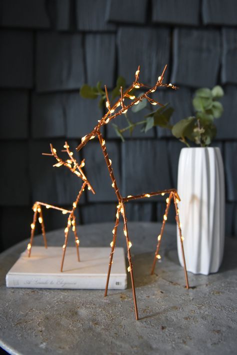 Christmas Deer Decorations, Deer Light, Deer Ornament, Deer Decor, Christmas Lighting, Lighting Gifts, Christmas Decorations Living Room, Romantic Lighting, Christmas Decorations For The Home