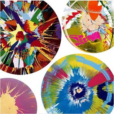 Damien Hirst - spin paintings Microscope Art, Outdoor Kindergarten, Ks3 Art, Spin Painting, Childhood Activities, British Values, Human Cells, Science Week, Painting Styles