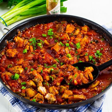 Chicken Creole Recipe New Orleans, Creole Chicken Recipes, Chicken Creole Recipe, Chicken Creole, Creole Chicken, Spicy Southern Kitchen, Man Recipes, Creole Cooking, Cajun Food