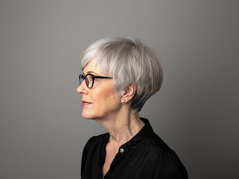 23 Best Pixie Haircuts for Older Women (2024 Trends) "bixie" Haircut Grey, Pixie Bobs For Fine Hair, Pixie Grey Hair, Pixie Bob For Fine Hair, Short Pixie Bobs, Bobs For Fine Hair, 70's Hair, Bob For Fine Hair, Pixie Hairstyles For Older Women