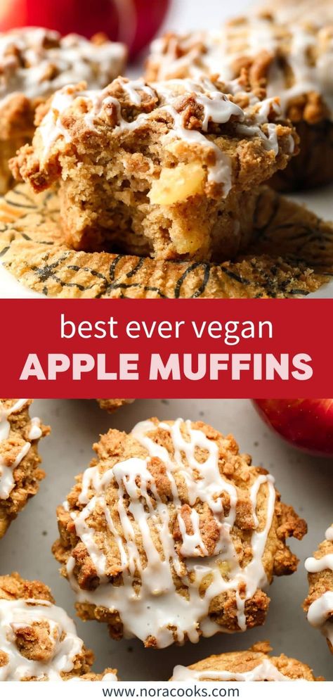 Vegan Applesauce Muffins, Vegan Applesauce, Banana Applesauce Muffins, Oatmeal Applesauce Muffins, Vegan Apple Muffins, Apple Muffin Recipes, Apples And Cinnamon, Banana Oatmeal Muffins, Applesauce Muffins