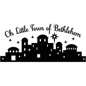 Silhouette Design Store - Browse Designs Bethlehem Silhouette, Little Town Of Bethlehem, Ward Christmas Party, Bethlehem Christmas, Nativity Silhouette, Christmas Program, Christmas Vinyl, Christmas Play, Christmas Stencils