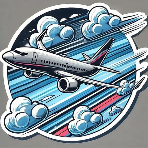 Fly High Aviation-Inspired Sticker Pilot & Aviation Enthusiast Design https://www.redbubble.com/shop/ap/165256326 Plane Pilot Aesthetic, Pilot Stickers, Plane And Pilot, Pilots Aviation, Airline Pilot, Fly High, Plan Design, Mural, How To Plan