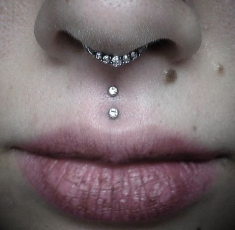 Septum and medusa Medusa Ring Piercing, Double Medusa Piercing, Double Nose Piercing And Medusa, Madussa Piercing, Madusa Piercing, Fake Medusa Piercing, Small Medusa Piercing, Medusa Piercing With Septum, Dainty Medusa Piercing