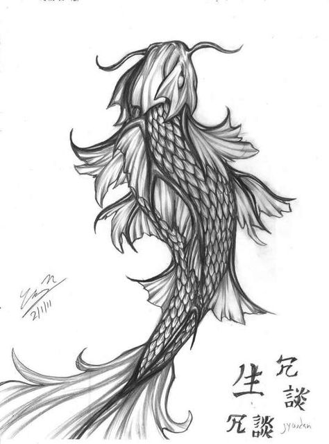 Mens Coy Fish Tattoo, Choi Fish Tattoo, Koi Fish Neck Tattoo, Koi Tattoo Design For Men, Black Koi Fish Tattoo Design, Koi Fish Tattoo For Men, Koi Fish Tattoo Forearm, Yakuza Style Tattoo, Koi Fish Drawing Tattoo