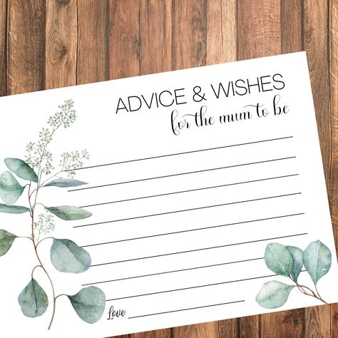 Maternity Leave Wishes, Baby Shower Wishes Card Messages, Baby Advice Cards, Advice Cards For New Parents, Mommy Advice Cards, Prayer For Baby, Baby Shower Wishes, Baby Shower Advice, Simple Baby Shower