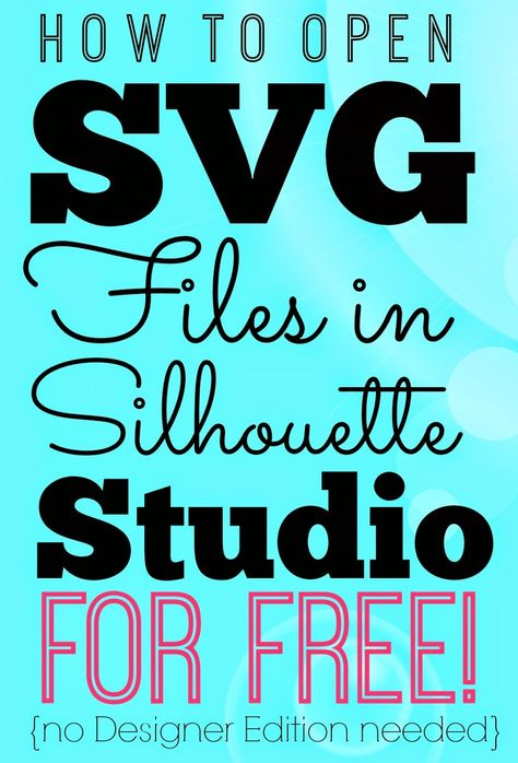 So you got yourself an SVG file and you want to open it in Silhouette Studio. If you have... Silhouette Cameo 2, Silhouette Cameo Crafts, Silhouette Curio, Silhouette Cameo Tutorials, Silhouette School, Silhouette Diy, Silhouette Tutorials, Silhouette Cameo Machine, Silhouette Vinyl