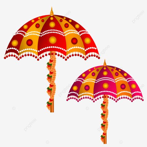 Haldi Elements, Indian Wedding Umbrella, Painted Umbrella, Umbrella Decor, Traditional Umbrella, Hindu Marriage, Umbrella Cartoon, Decorative Umbrella, Flower Umbrella