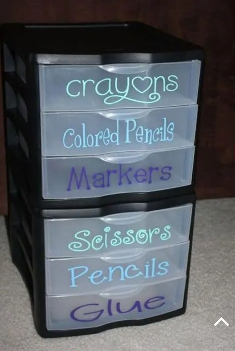 Organization Ideas On A Budget, Dollar Tree Storage, Dollar Tree Organization, Back To School Organization, School Supplies Organization, Bedroom Desk, Craft Desk, Homeschool Organization, Craft Room Storage