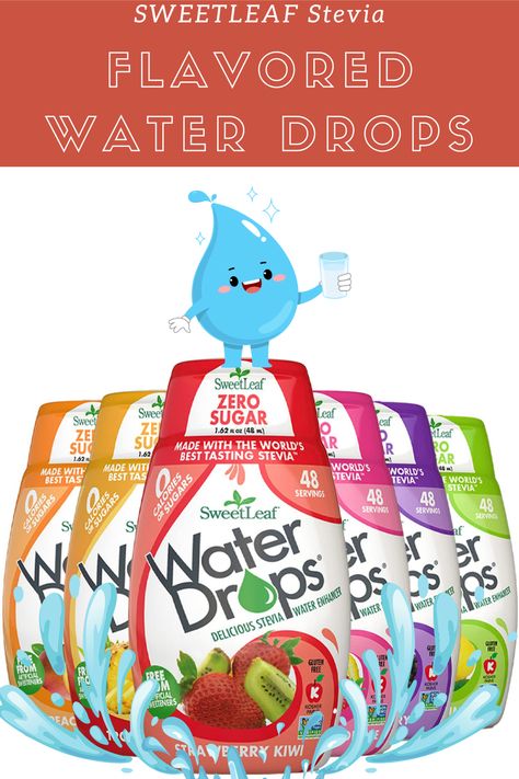 SweetLeaf Flavored Water Drops Water Flavoring, Water Flavors, Plain Water, Water Enhancer, Flavored Water, Water Drops, Natural Flavors, Stevia, Christmas List