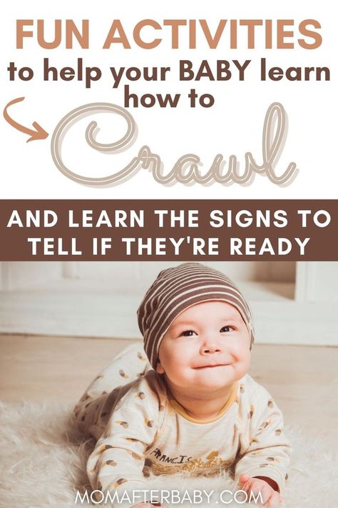 Watching your baby learn how to crawl, sit, and even walk is so much fun! If your baby is young, here's some simple tips to help them mastercrawling (and signs to watchout for that tell you if they're ready for crawling or not) Teach Baby To Sit Up, How To Help Baby Sit Up On Their Own, Teach Baby To Crawl, Crawling Pose, Help Baby Crawl, Crawling Activities, Developmental Therapy, Burping Baby, Gassy Baby