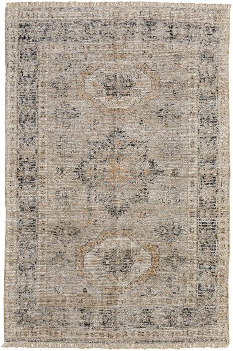 Alberdine Handmade Hand Tufted Beige/Ivory/Gray Rug | Wayfair Professional Feizy Rugs, Tan Rug, Unique Area Rugs, Distressed Texture, Persian Design, Gray Rug, Weaving Process, Bohemian Design, Transitional Rugs