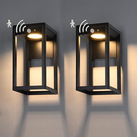 Outdoor Solar Wall Lights, Solar Wall Lights, Plastic Lights, Motion Sensor Lights, Dusk To Dawn, Outdoor Wall Lantern, Patio Lighting, Wall Lantern, Porch Lighting