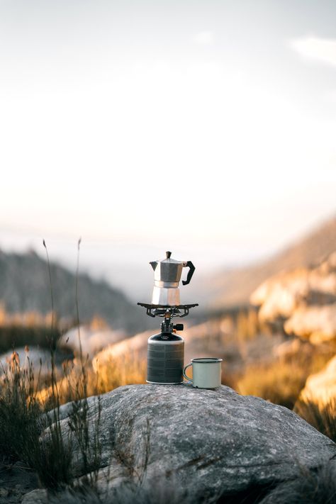 Morning Coffee! ☕️ Coffee With A View, Cuban Cafe, Camping Photos, Camping Coffee Maker, Moka Pot Coffee, Macrame Shelf, Moka Pot, Canoe Trip, Camping Coffee