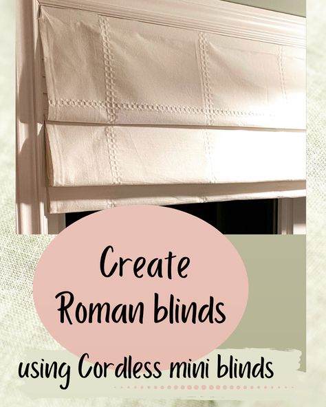 Homemade Roman Blinds, Diy Roman Blinds, Make Roman Blinds, Roman Blinds Living Room, Roman Blinds Kitchen, Magnetic Blinds, Roman Blinds Diy, Diy Window Shades, Vinyl Mini Blinds