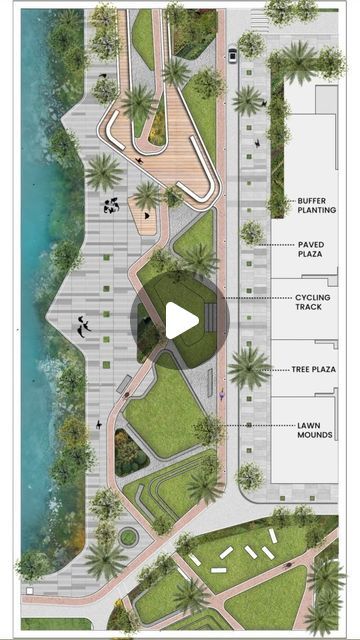 CRAZY ARCHITECTURE | Save this super useful process diagram !
Illustration & Animation by @the_digital_journal .
•
Representation of a vibrant waterfront plaza... | Instagram Sustainable Architecture Diagram, Crazy Architecture, Landscape Plaza, Waterfront Architecture, Diagram Illustration, Sustainable Transportation, Process Diagram, Urban Design Plan, Pedestrian Walkway