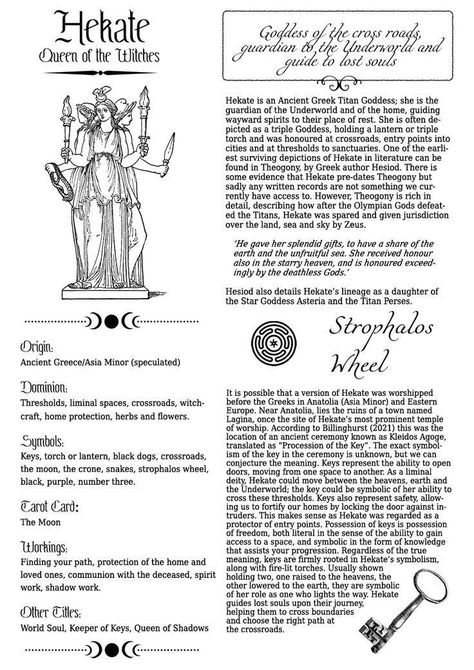 Moon Goddess Hecate, Hekate Books, Signs From Hekate, Hecate Shadow Work, Hekate And Lilith, Hekate Associations, Greek Mythology Witchcraft, What Deity Should I Work With, Wicca Gods And Goddesses