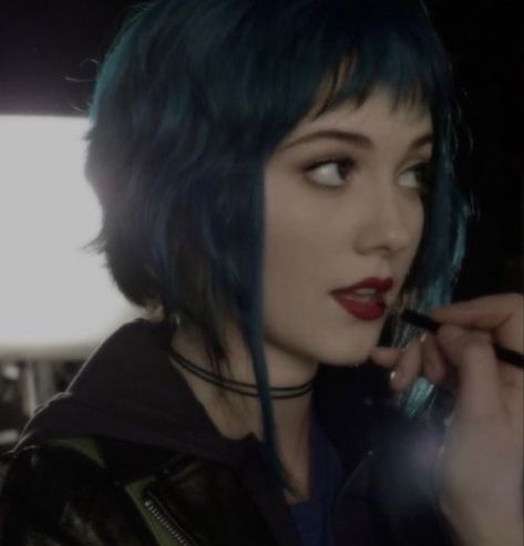 The World Aesthetic, World Aesthetic, Ramona Flowers, Vs The World, Scott Pilgrim, Hair Painting, Blue Hair, Flowers In Hair, The World