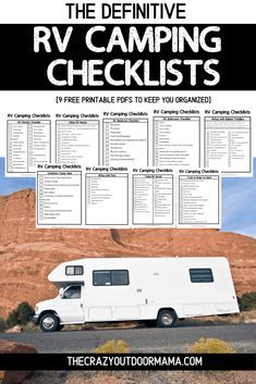 Caddy Camping, Rv Checklist, Zelt Camping, Rv Camping Checklist, Rv Camping Tips, Travel Trailer Camping, Camping List, Camping Checklist, Camping Supplies