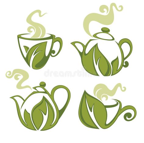 Tea Vector, Fredericton New Brunswick, Halloween Logo, Tea Labels, Tea Illustration, Tea Logo, Logo Design Inspiration Creative, Greeting Card Art, Dining Room Art