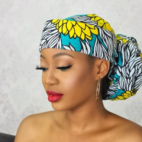 Ankara Headwrap styles. Headwrap Styles for natural hair Doek Styles, Headgear Fashion, Head Scarf Tutorial, Headwrap Styles, Ankara Scarf, African Head Scarf, African Head Dress, Headwrap Hairstyles, Ankara Headwrap