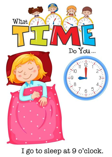 Clock Clipart, Clock Games, Images Design, Clock For Kids, Vocabulary Activities, Time Activities, Mind Map, Free Vectors, Kids' Book