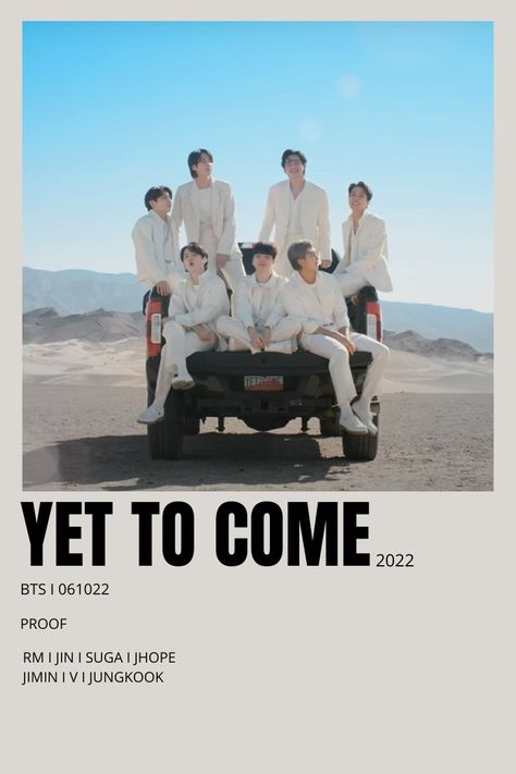 bts yet to come minimalist music poster Bts Poster Polaroid, Bts Music Wallpaper, Bts Music Aesthetic, Bts Poster Prints, Bts Minimalist Wallpaper, Bts Minimalist Poster, Yet To Come Wallpaper, Bts Lyrics Poster, Bts Poster Aesthetic