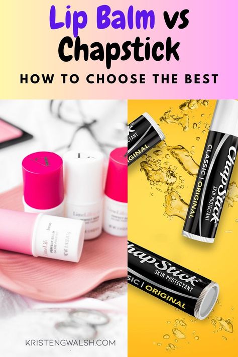 Lip Balm vs Chapstick Lip Ideas, Medicated Lip Balm, Lip Salve, Hydrated Lips, Different Makeup Looks, Spf Lip Balm, Best Lip Balm, What Is The Difference Between, Lip Hydration