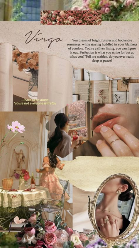 #virgo #zodiac #astrology #moodboard #aesthetic #fairy #cottagecore #nature #style Personality Moodboard Aesthetic, Virgo Ascendant Aesthetic, Virgo Woman Aesthetic, Virgo Midheaven Aesthetic, September Virgo Aesthetic, Virgo Women Aesthetic, Virgo Season Aesthetic, Virgo Aesthetic Moodboard, Virgo Girl Aesthetic