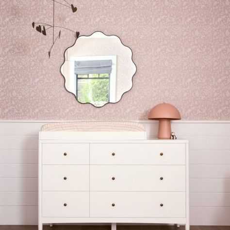 A Dresser That Grows With Junior (or Juniorette) White Dresser Nursery, White Changing Table, White 6 Drawer Dresser, Dresser Nursery, Wavy Wall, Kids Dresser, Changing Table Topper, Kids Play Table, Nursery Trends