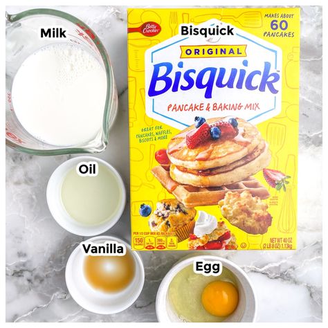 Bisquick Heart Healthy Recipes, Single Waffle Recipe, Bisquick Pizza Dough Recipe, Pizza Dough With No Yeast, Bisquick Pizza Dough, Bisquick Waffle Recipes, Bisquick Pizza, Bisquick Waffles, Bisquick Pancake Recipe