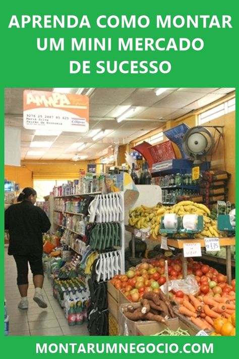 Veja como montar um mini mercado de sucesso! Abrir um mini mercado de bairro é uma ótima opção de pequeno negócio para iniciar e aqui vou compartilhar dicas para lhe ajudar a começar no ramo. Sao Jose, Mini Market, Food Truck, Grocery Store, Marketing, Bar