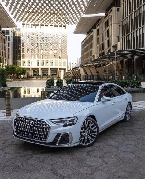 Audi Supercar, Audi A8 L, Audi A8l, Audi Sedan, Audi Q8, Black Audi, New Technology Gadgets, Audi A8, Luxury Sedan