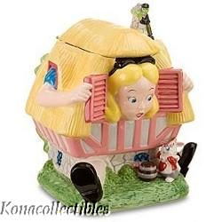 Alice in Wonderland cookie jar