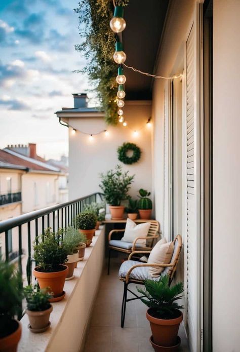 Do you have a narrow balcony that feels cramped and unused? Don't worry! With some creative ideas, you can turn that small outdoor space into a cozy retreat. Your balcony can become a spot to Entrance Balcony Ideas, First Floor Balcony Ideas, Small Balconies Ideas, Narrow Balcony Ideas Apartment, Narrow Balcony Ideas, Tiny Balcony Ideas, Cozy Apartment Balcony, Roof Balcony, Narrow Balcony