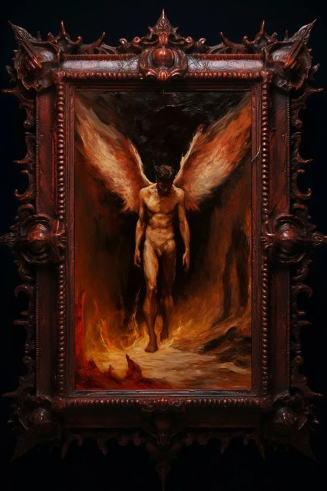 Lucifer Morningstar Lord of Hell Digital Art Print Wall Home Decor Satan Satanism Fallen Angel Black Magic Witchcraft Gothic Dark Fantasy - Etsy Lucifer Characters, Black Magic Witchcraft, Witchcraft Art, Wall Hanging Living Room, The Fallen Angel, Lucifer Morningstar, Mystical World, Art Print Wall, Morning Star