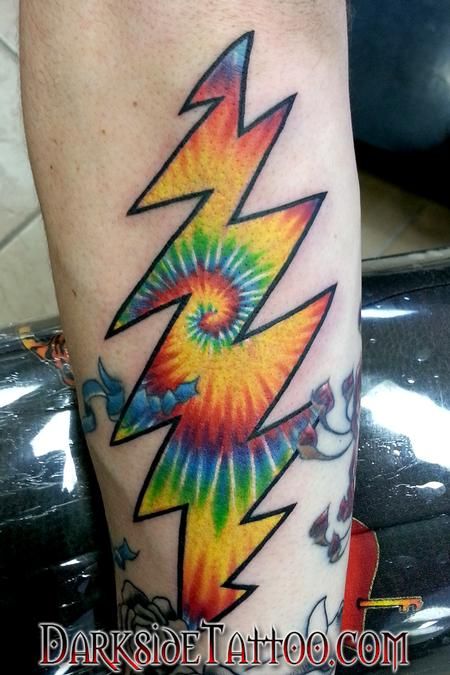 Color Tie Dye Tattoo by Sean O'Hara: TattooNOW Tie Dye Tattoo, Darkside Tattoo, State Tattoos, Paradise Tattoo, Grand Opening Party, Magic Tattoo, Fox Tattoo, Tattoo Videos, Tattoos Gallery