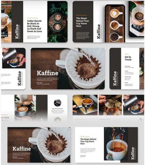 Coffee Ppt Template, Rage Coffee, Coffee Shop Food, Coffee Magazine, Roasters Coffee, Team Culture, Coffee Presentation, Marketing Kit, Brochure Inspiration