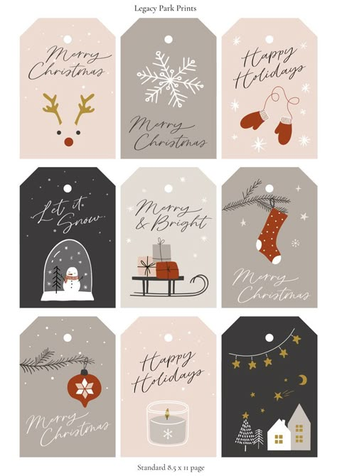 Christmas Stickers Printable, Merry Christmas Tags, Merry Christmas Gift Tags, Christmas Tags Printable, Printable Gift Tags, Christmas Gift Tags Printable, Label Christmas, Christmas And Winter, Astuces Diy