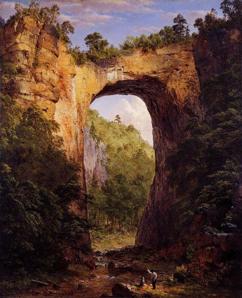 Frederic Church, Hudson River School, Canvas Art Projects, Natural Bridge, Modern Art Paintings, Smithsonian Institution, Simple Acrylic Paintings, Hudson River, Mini Canvas Art