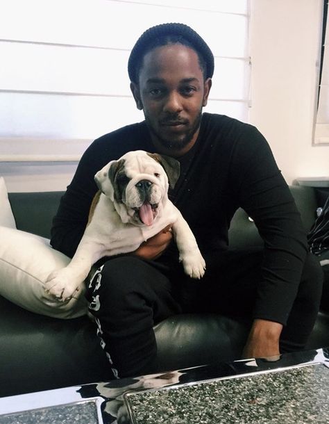 Here's one of our previous puppies "Huey Hefner" and rapper Kendrick Lamar. #GoodKidMAADCity  www.suburbanbullies.com Kendrick Lamar Pfp Icon, Kendrick Funny, Kendrick Lamar Pfp, Rapper Kendrick Lamar, Good Kid Maad City, King Kendrick, Kung Fu Kenny, K Dot, Kings Of Leon