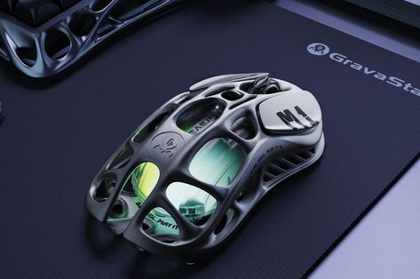 A Lightweight Gaming Mouse That Elevates Your Gameplay Experience With Its Personalization Features - Yanko Design Silver Mist, Gaming Mice, Yanko Design, Wireless Technology, Gunmetal Grey, Wireless Mouse, Tablet Laptop, Gaming Mouse, Gaming Accessories