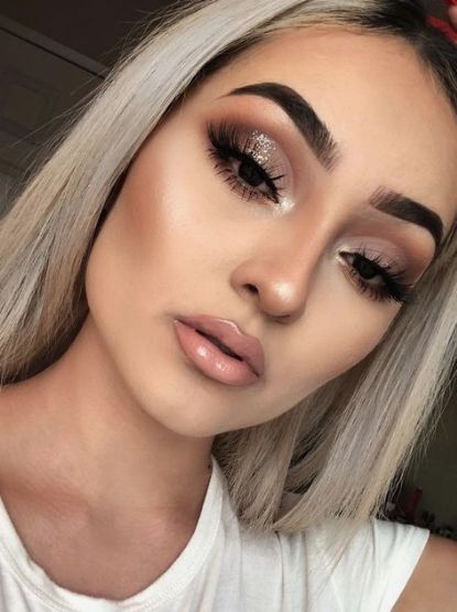 Trucco Glam, Make Up Guide, Make Up Diy, Natural Summer Makeup, Rose Gold Makeup, Holiday Makeup Looks, Prom Makeup Looks, Linda Hallberg, Smink Inspiration