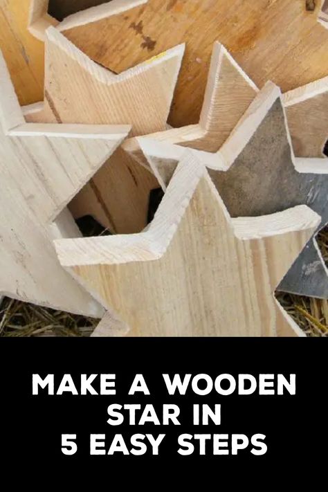 How to Make a Wooden Star Christmas Wooden Stars Decoration, Wooden Xmas Trees Ideas, How To Make A Wooden Star, Wooden Stars Diy How To Make, Keyholders Diy Cute Ideas, Wooden Christmas Stars Diy Wood, Wood Working Ideas For Beginners, Free Plans For Wood Projects, Diy Wooden Stars Pattern