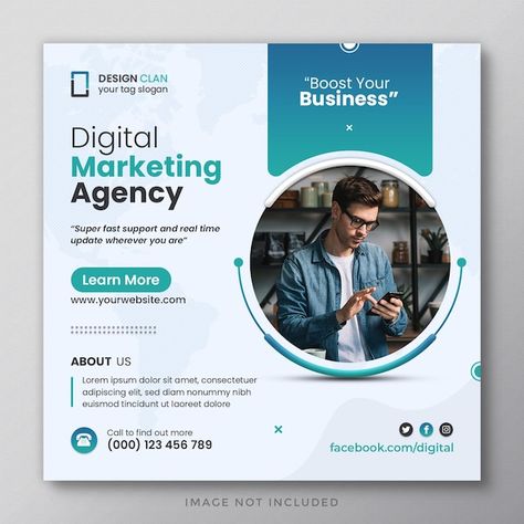 Digital marketing web banner and corpora... | Premium Psd #Freepik #psd #instagram-flyer #flyer-post #social-media-flyer #facebook-flyer Graphic Design Social Media Posts, Orphan Quotes, Social Media Post Design Templates, Social Media Post Design Ideas, Creative Social Media Post Design, Educational Banner, Corporate Social Media Post, Creative Social Media Post, Marketing Social Media Post