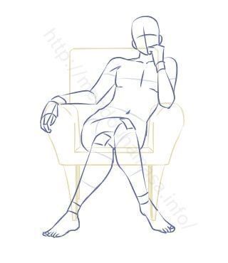 Drawing Poses Male, Poses Sitting, Sitting Pose Reference, Drawing Bases, Anatomy References, Drawing Body Poses, Sketch Poses, Female Drawing, Drawing Examples