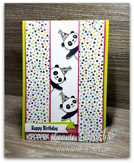 Panda Birthday Cards, Panda Card, Panda Party, Bday Cards, Kids Birthday Cards, Stamping Up Cards, Handmade Birthday Cards, Card Layout, Peek A Boo