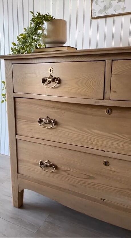 DIY Dresser Makeover: How to Upgrade Your Furniture, Step by Step | Hometalk Restained Dresser, How To Redo A Dresser, Pine Chest Of Drawers Makeover, Antique Chest Of Drawers Makeover, Pine Dresser Makeover, Oak Dresser Makeover, Wood Dressers Makeover, Refinished Dresser Diy, Dresser Remodel