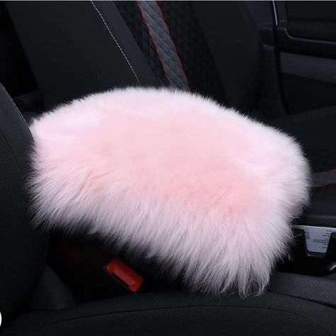 Baddie Car Interior Ideas, Cute Pink Car Accessories, Cute Car Decorations, Cute Pink Car, Pink Car Interior, Princess Car, Must Have Car Accessories, Pink Car Accessories, Center Console Cover